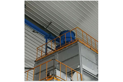 陜西達(dá)美輪轂工廠旋風(fēng)機(jī)與料槽 2t/h